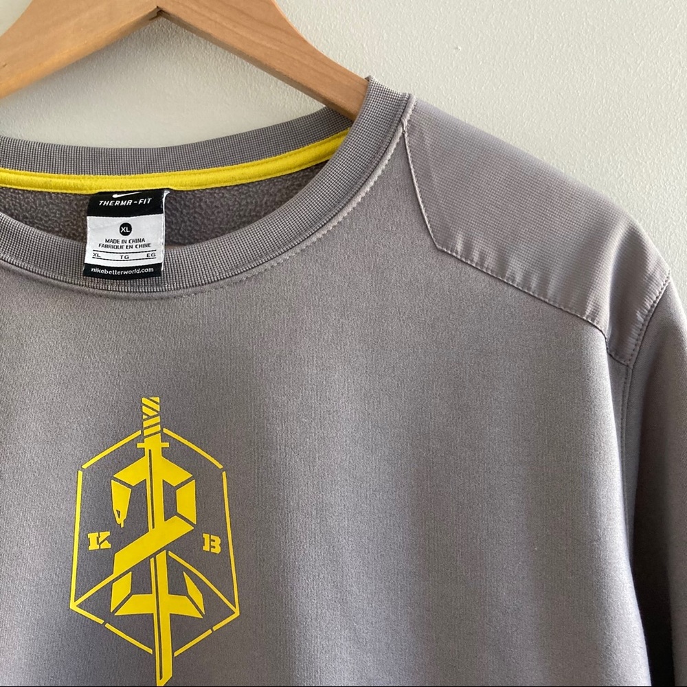 Nike Mamba Kobe Bryant Logo Gray Crewneck Size XL